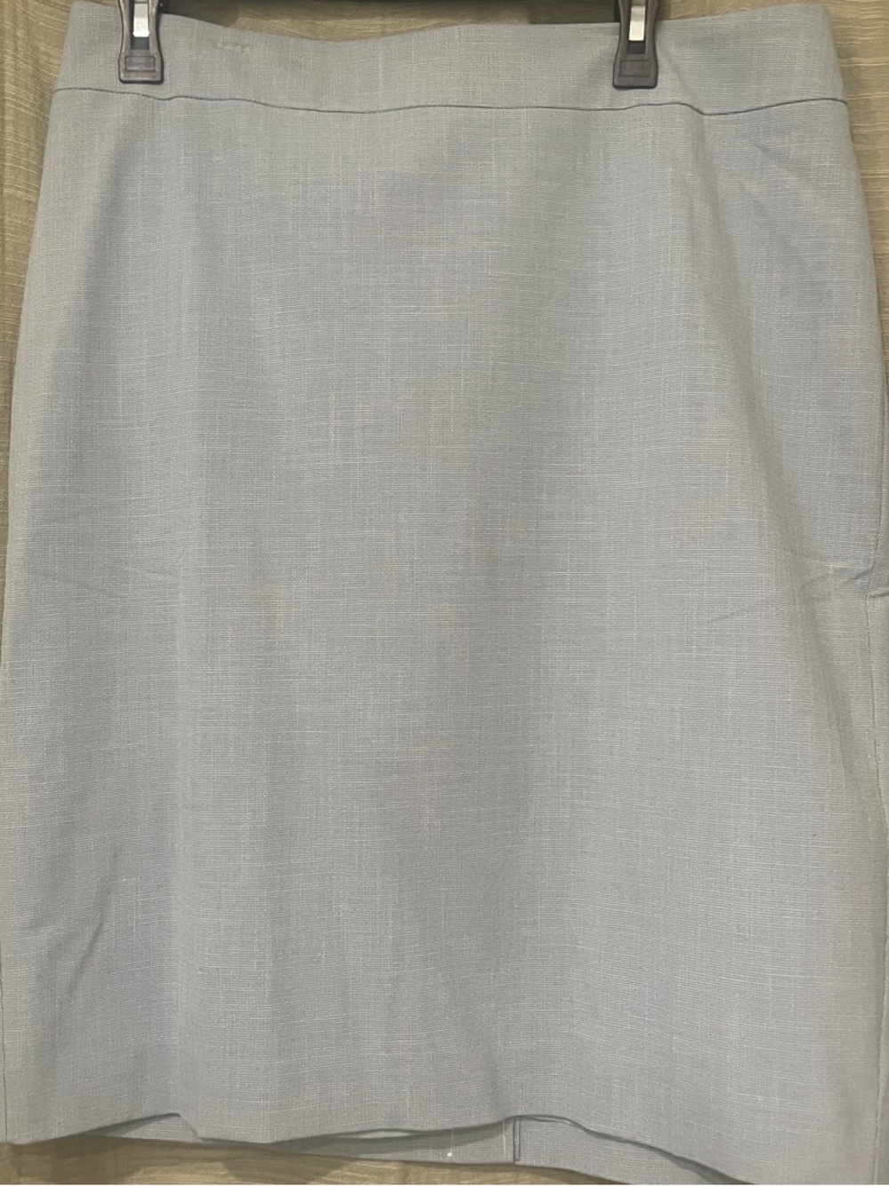 Ann Taylor Light Blue Tailored Pencil Skirt
